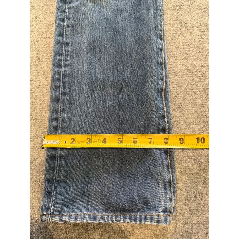 Levis 501 Original Fit Mens Jeans 33x32 Medium Wash Blue Button Fly Straight Leg